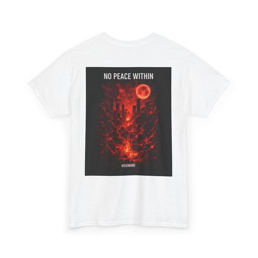 Born From Chaos T-Shirt – Dark Anime Streetwear Tee (Red Aura / No Peace Within)