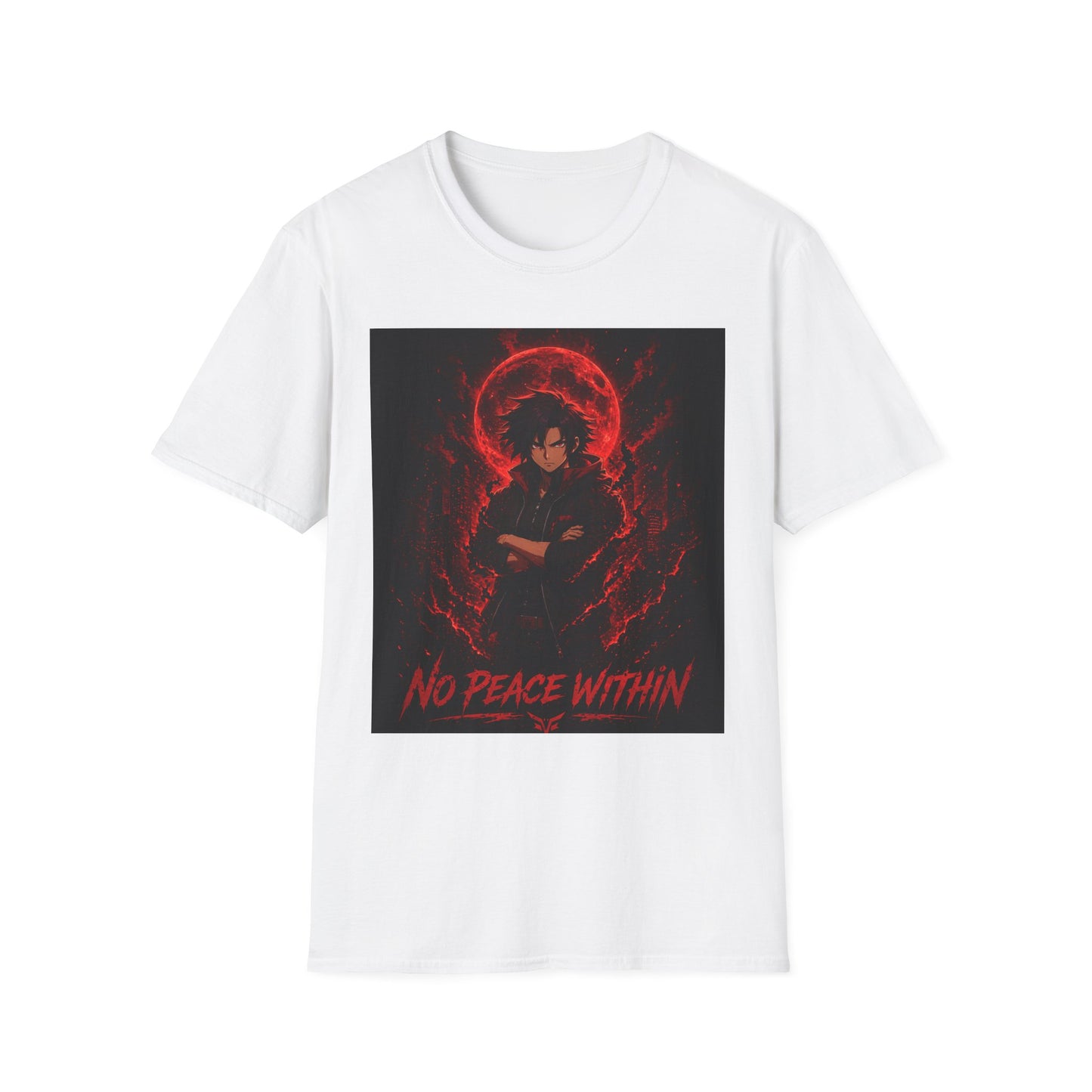 First Gen Survived T-Shirt — No Peace Within Graphic Tee (Red Demon Vibe)