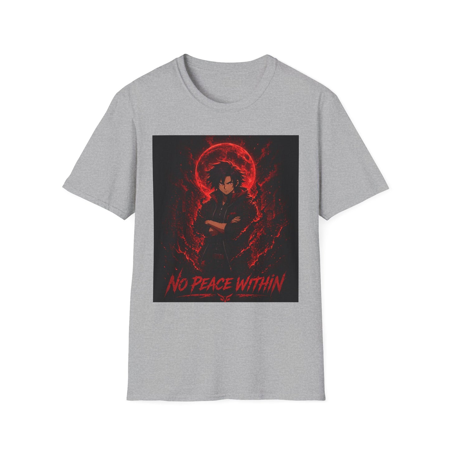 First Gen Survived T-Shirt — No Peace Within Graphic Tee (Red Demon Vibe)