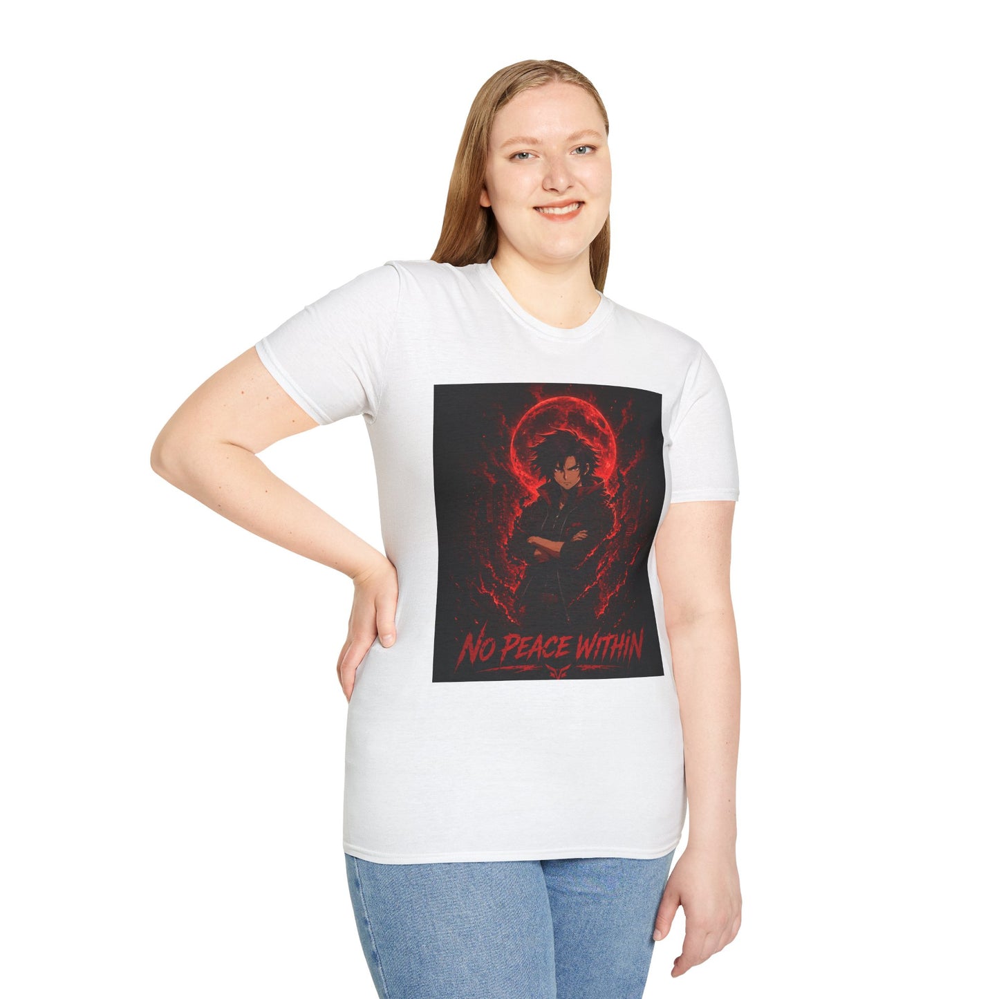 First Gen Survived T-Shirt — No Peace Within Graphic Tee (Red Demon Vibe)